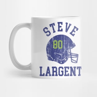 Steve Largent Seattle Helmet Font Mug